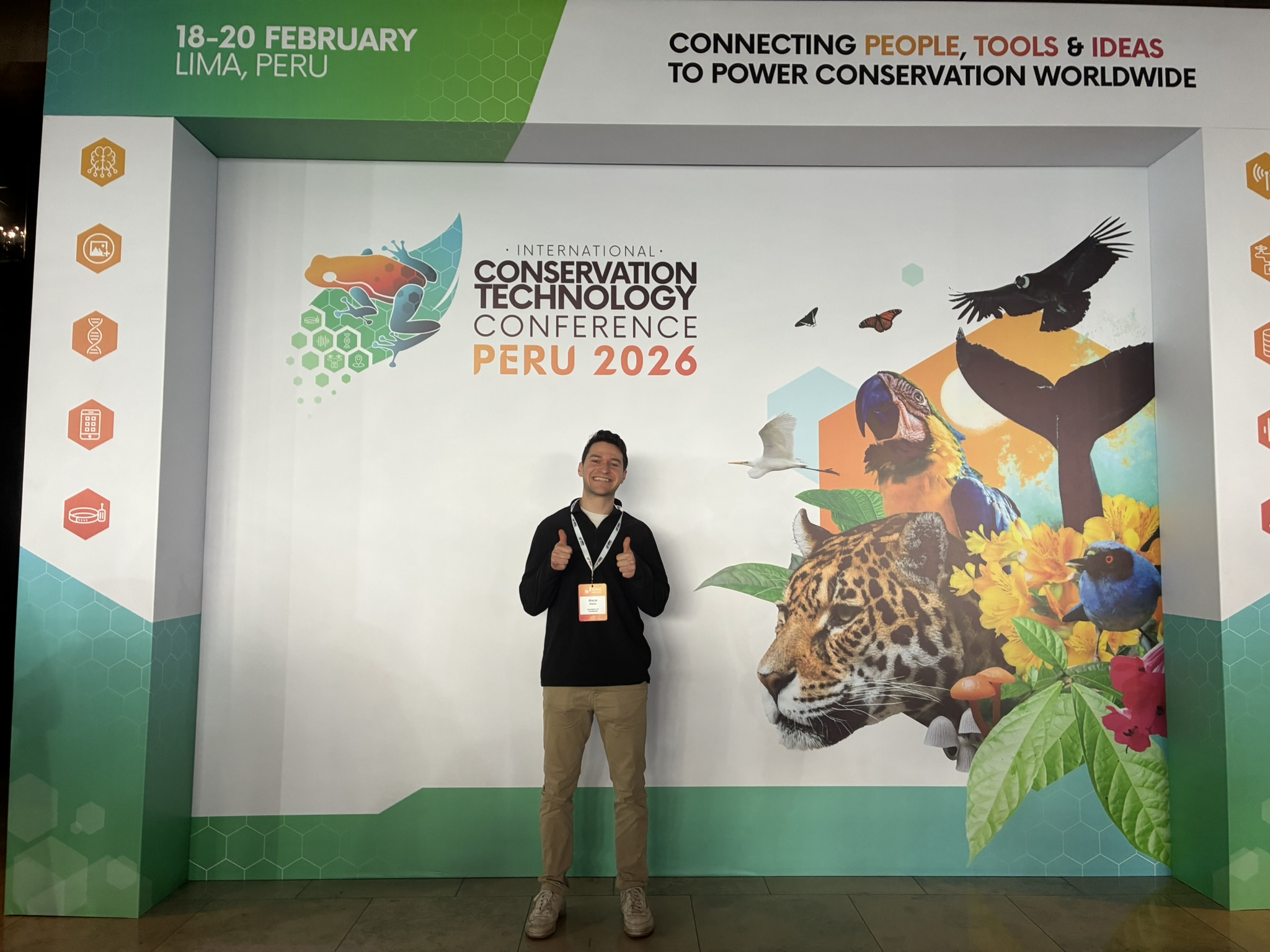 Attending the inaugural International Conservation Technology Conference in Lima, Peru